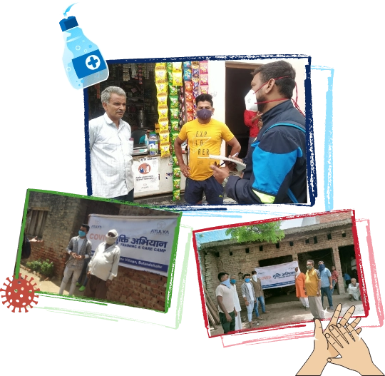 Image highlighting preventive measures for community well-being, focusing on health, safety, and sustainability.