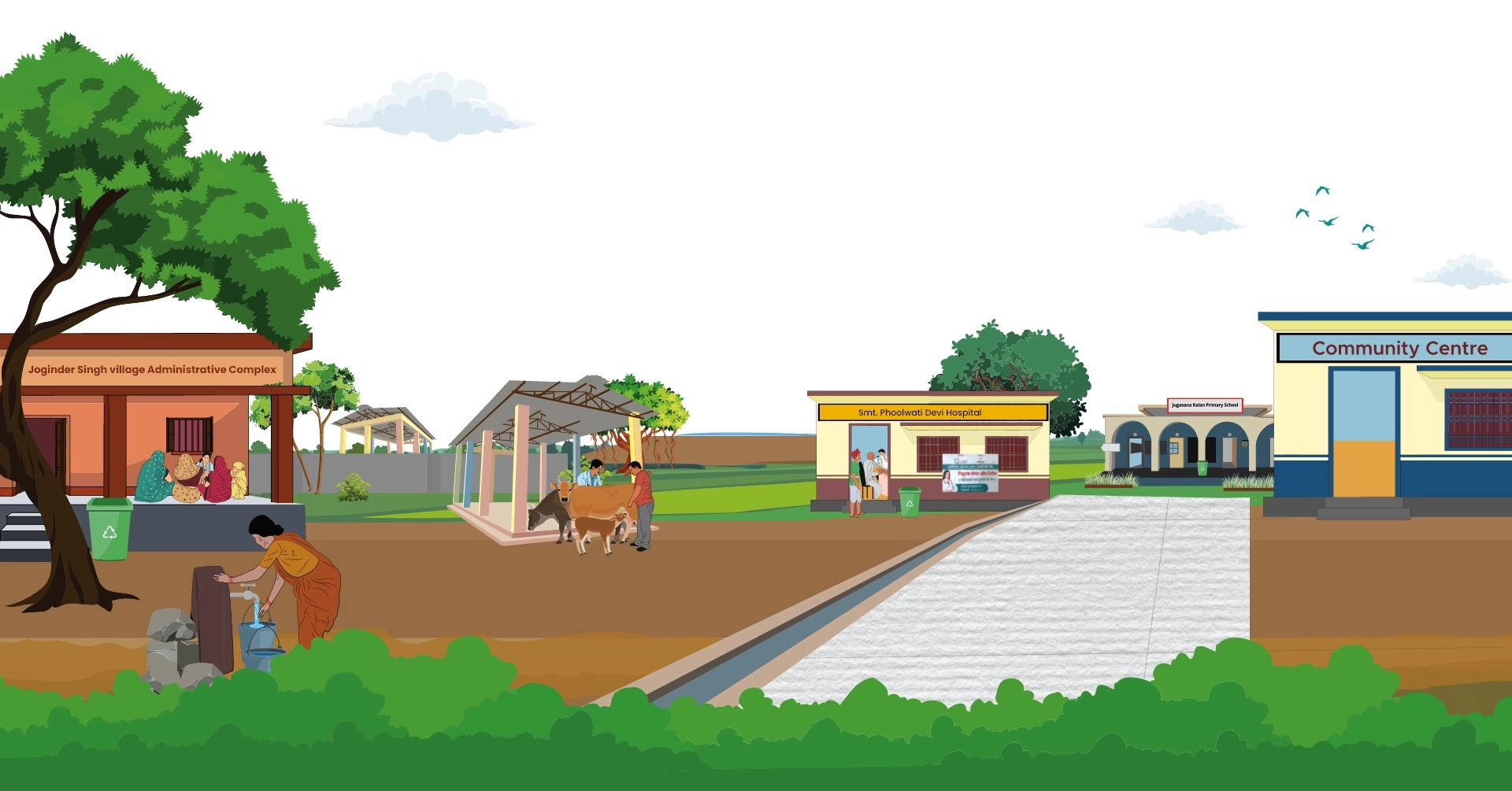 Image representing the culmination of Atulya Foundation’s transformative journey, showcasing the positive impact on communities through education, infrastructure, and social development.