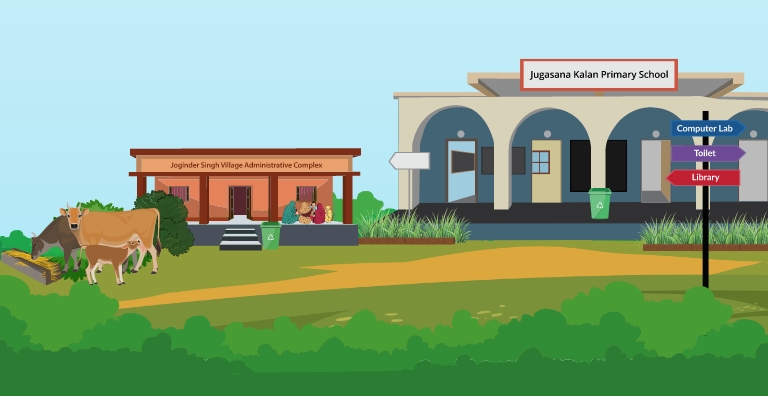 Illustration symbolizing the culmination of Atulya Foundation’s efforts, showcasing community growth, development, and positive impact.